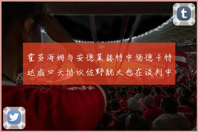 霍芬海姆与安德莱赫特中场德卡特达成口头协议佐野航大也在谈判中